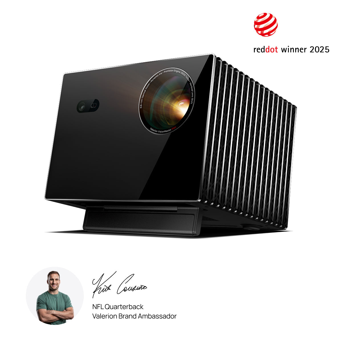 Valerion VisionMaster Max 4K RGB triple laser projector for professional home theater