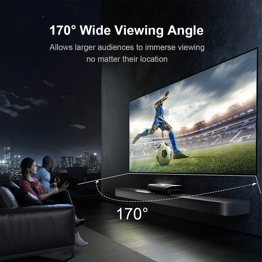 AWOL Vision matte white projector screen for home theater and event projection